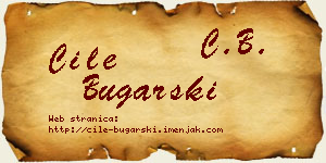 Ćile Bugarski vizit kartica